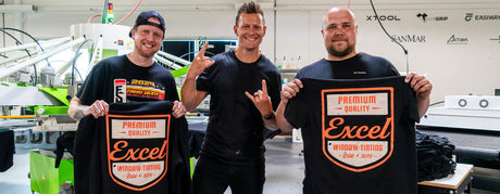 From Triblends to Hoodies: ROQ'ing Excel Window Tinting Team Shirts  | Screenprinting.com