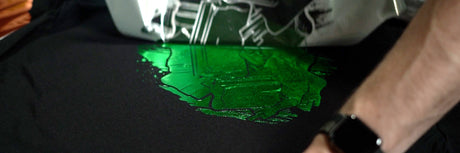 How Stretch Plastisol Ink can be Used as a Foil Adhesive | Screenprinting.com