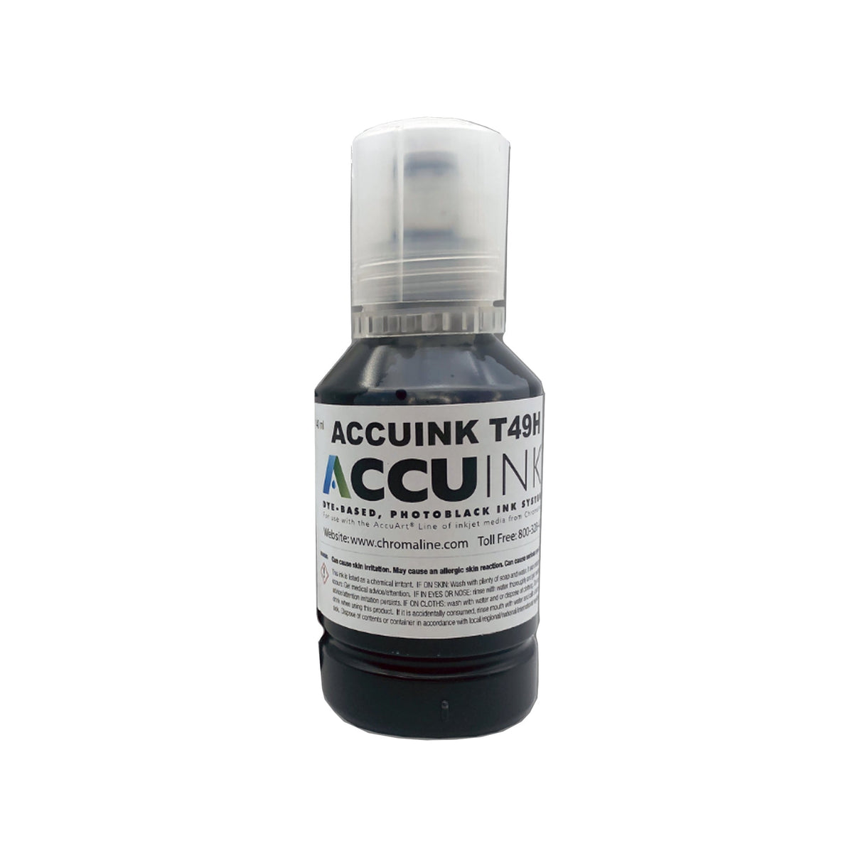 AccuInk All Black Bulk Ink - 140ml Bottle | Screenprinting.com