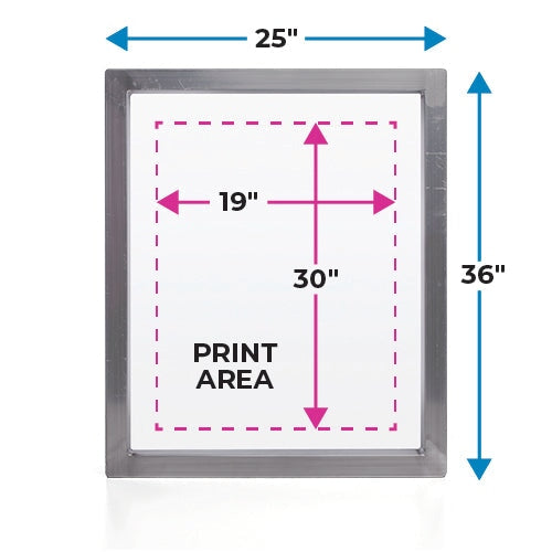 Baselayr 25x36in Aluminum Screen Printing Frame | Screenprinting.com