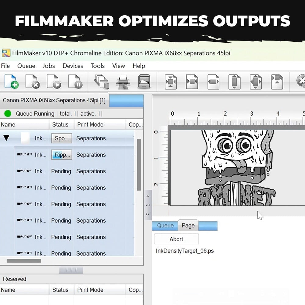 Canon Pixma ix6820 Film Output Printer Package w/ FilmMaker v10 DTP+ Software (13x19) | Screenprinting.com