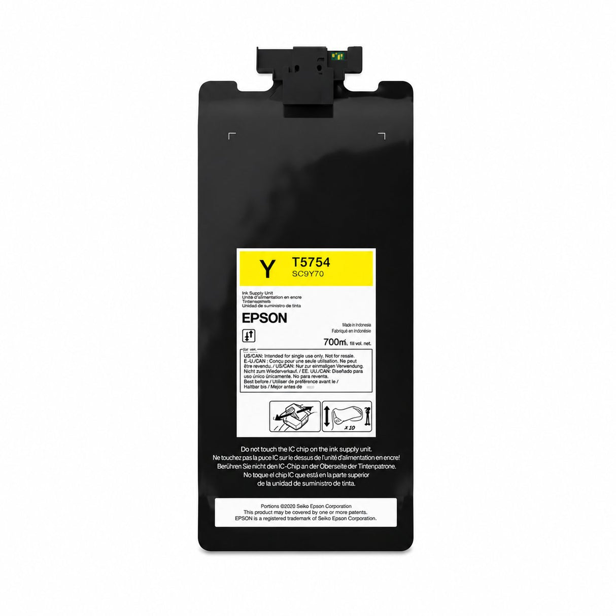 Epson UltraChrome DF Ink for SureColor G6070 & G9070 DTF Printers - 1.6L Yellow | Screenprinting.com