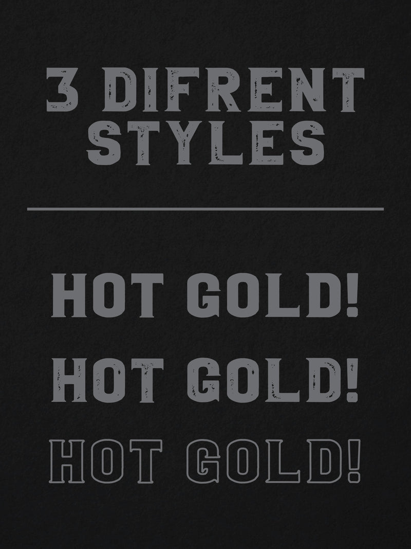 Hot Gold Font (Download Only) | Screenprinting.com