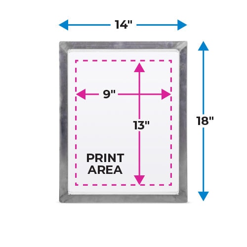 Pigskins & Pigtails 14x18in Aluminum Screen Printing Frame | Screenprinting.com