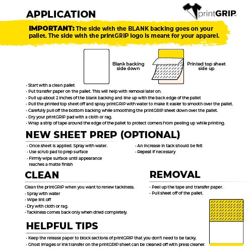 PrintGRIP High Tack Sheet for Platens - 15.5x21in | Screenprinting.com