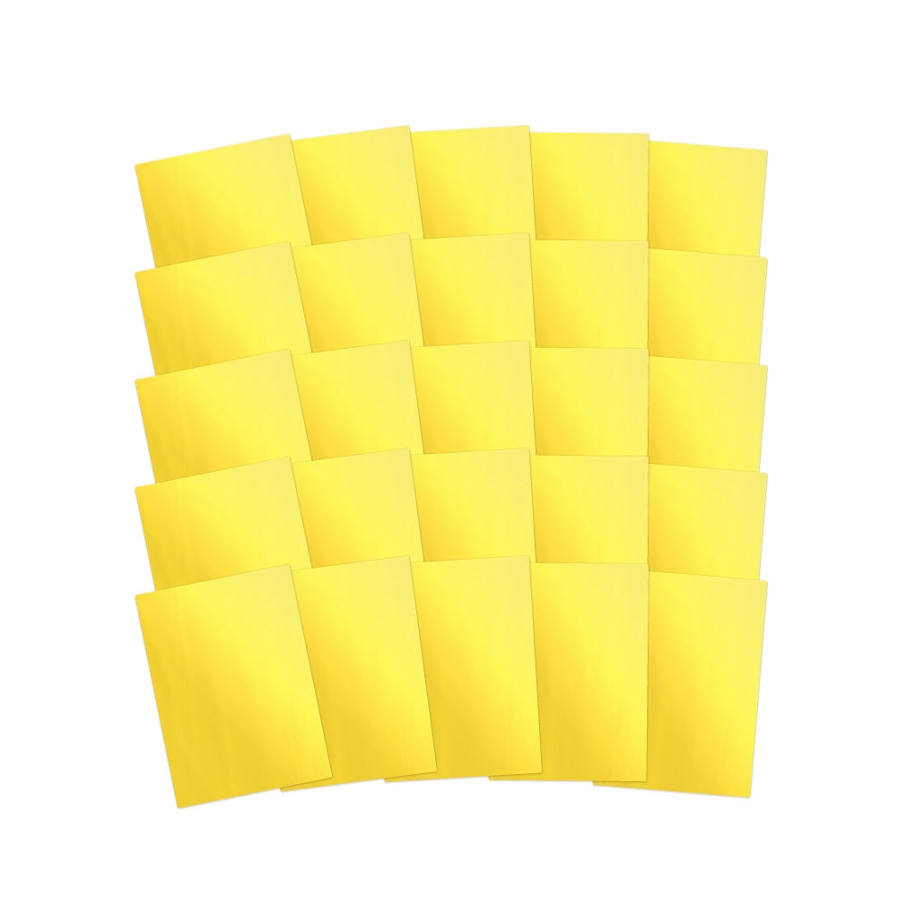 Fifty PrintGRIP Yellow adhesive sheets with backing fully peeled away