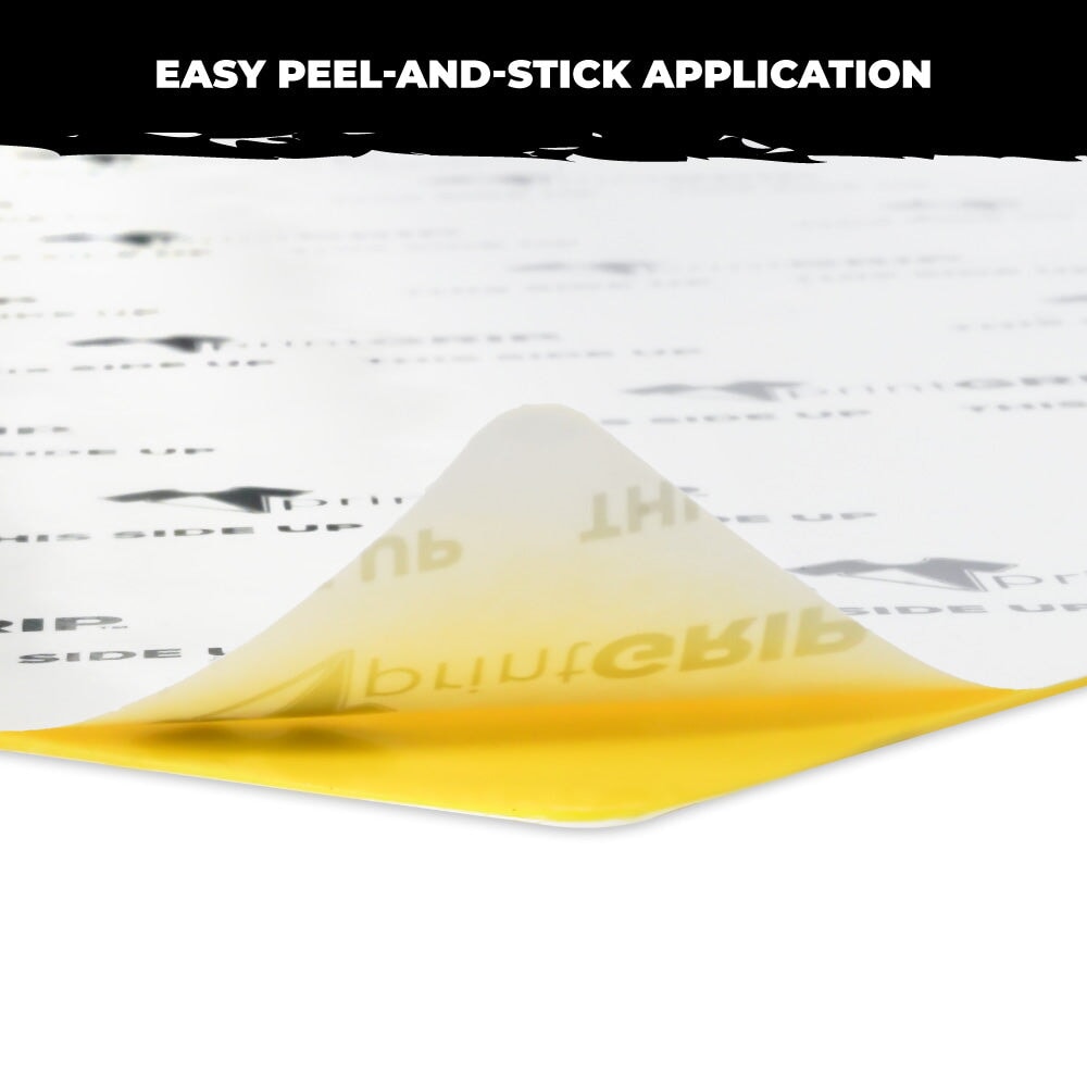 PrintGRIP Yellow adhesive sheet showing easy peel-and-stick application