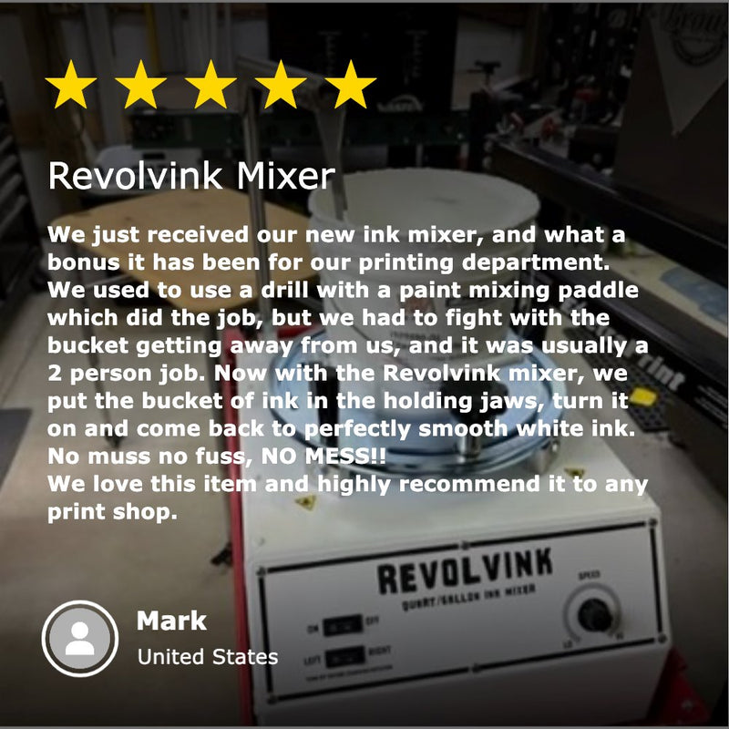 RevolvInk Mixer – Ink Mixer & Modulator For Quarts & Gallons | Screenprinting.com