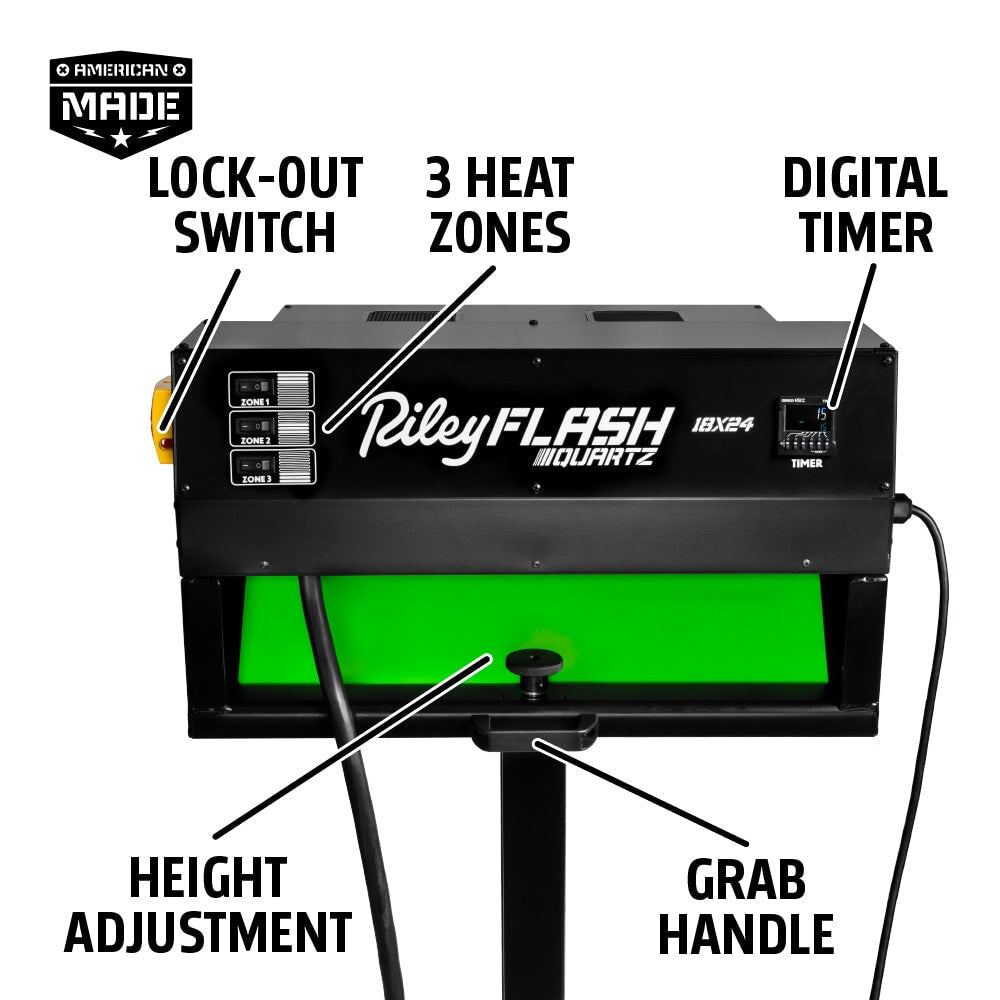 Riley Flash Quartz Dryer 18"x24" | Screenprinting.com