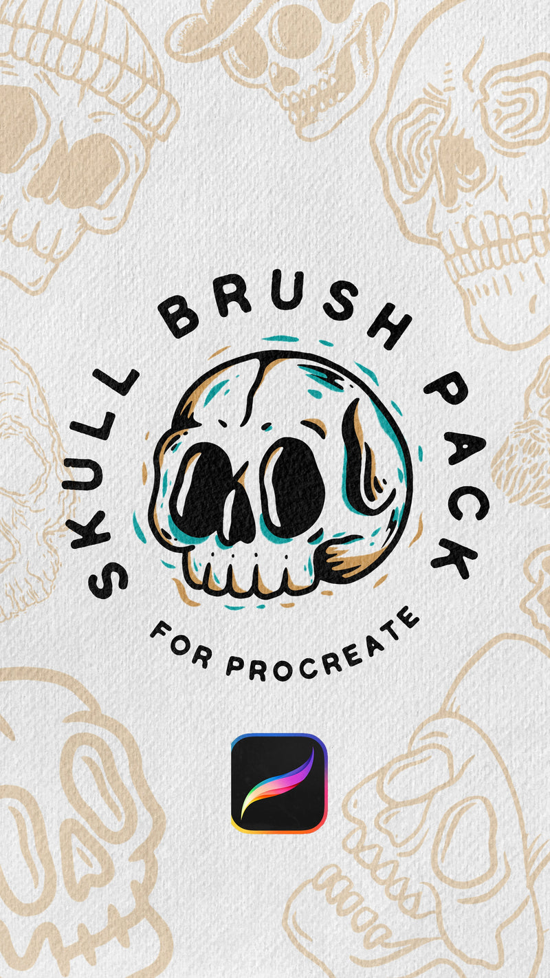 Skull Brush Pack (Download Only) | Screenprinting.com