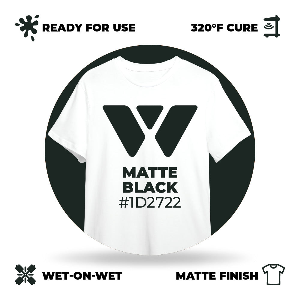Wilflex Epic Matte Black Plastisol Ink | Screenprinting.com