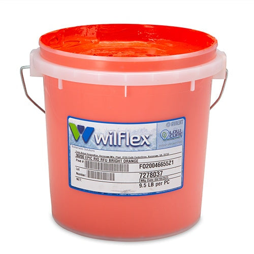 Wilflex Epic Rio RFU Bright Orange Plastisol Ink Gallon | Screenprinting.com