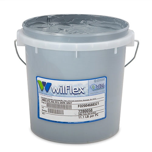 Wilflex Epic Rio RFU Dark Gray Plastisol Ink Gallon | Screenprinting.com
