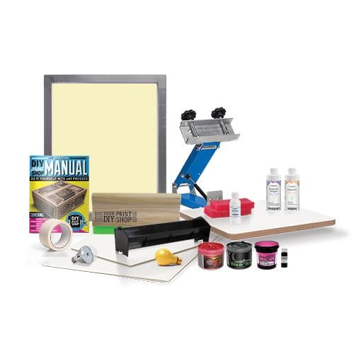 4 Color Supply Kit with Plastisol Inks - Burn your Own Screens