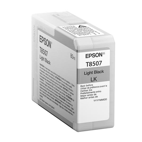Epson SureColor P800 UltraChrome T850 Ink Cartridge - 80ML Light Black | Screenprinting.com
