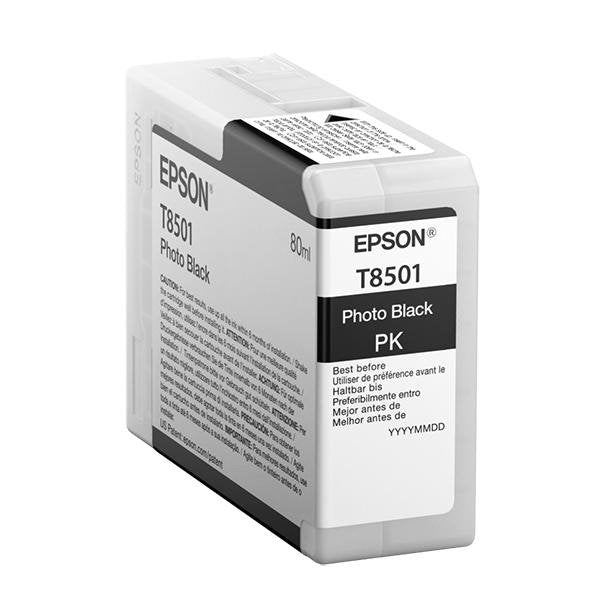 Epson SureColor P800 UltraChrome T850 Ink Cartridge - 80ML Photo Black | Screenprinting.com