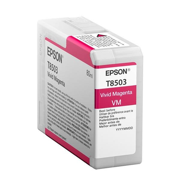 Epson SureColor P800 UltraChrome T850 Ink Cartridge - 80ML Vivid Magenta | Screenprinting.com