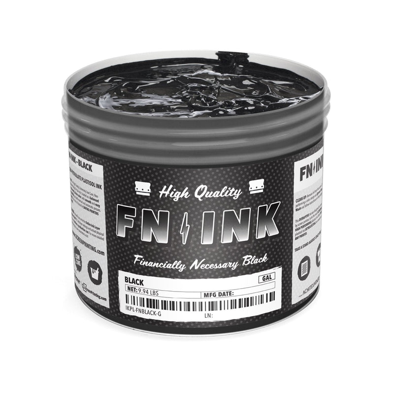 FN-INK™ Black Plastisol Ink Gallon | Screenprinting.com