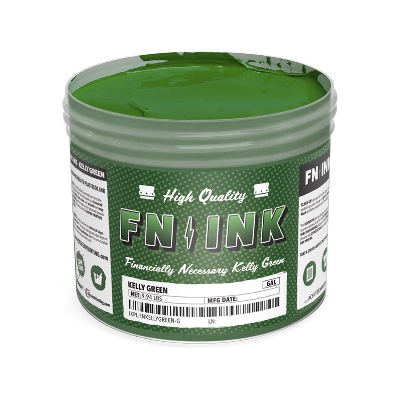 FN-INK™ Kelly Green Plastisol Ink Gallon | Screenprinting.com