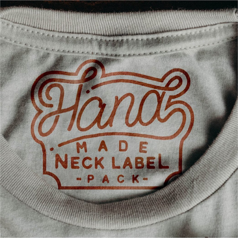 Hand Made Neck Label Pack by Golden Press Studio (Download Only) | Screenprinting.com