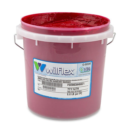 Wilflex Epic Rio Barberry Maroon Plastisol Ink (Mixing Component) Gallon | Screenprinting.com
