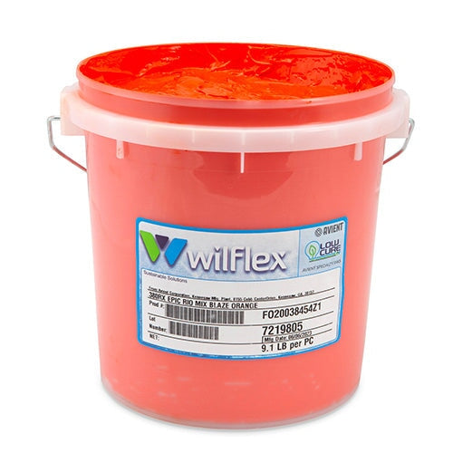 Wilflex Epic Rio Blaze Orange Plastisol Ink (Mixing Component) Gallon | Screenprinting.com