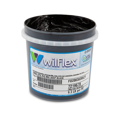 Wilflex Epic Rio Deep Black Plastisol Ink (Mixing Component) Quart | Screenprinting.com