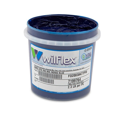 Wilflex Epic Rio Indigo Blue Plastisol Ink (Mixing Component) Quart | Screenprinting.com