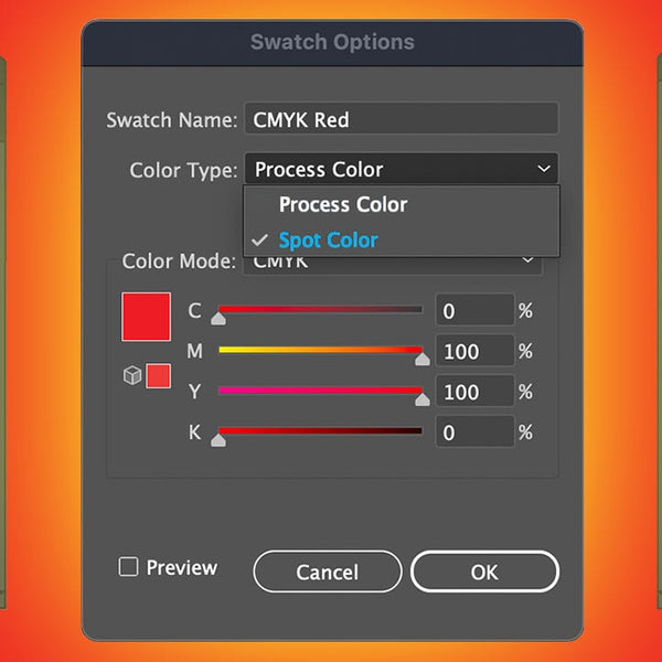 Spot Color Screen Spot Color Illustrator