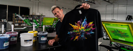 How to Print CMYK on Black Garments with Discharge Inks  | Screenprinting.com