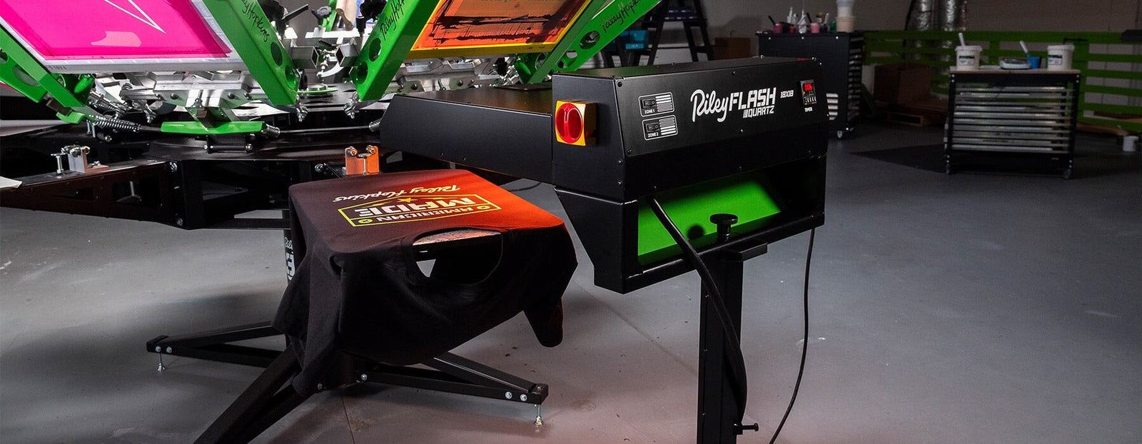 Riley Flash Quartz Dryer: Quickstart Guide  | Screenprinting.com