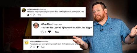 Screen Printing Darkroom Guide: Emulsion, Exposure, and Lighting  | Screenprinting.com