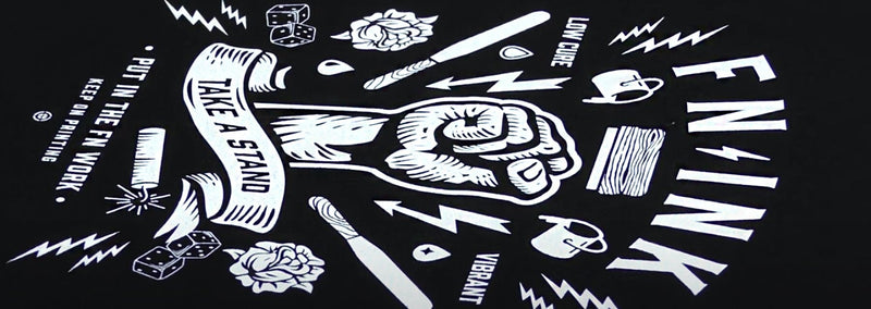 How to Screen Print White FN-INK™ on a Black Shirt with a Smoothing Screen  | Screenprinting.com