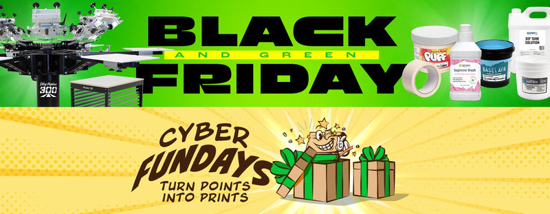 🟢 ⚫️ Your Guide To Black (& Green!) Friday Deals ⚫️ 🟢  | Screenprinting.com