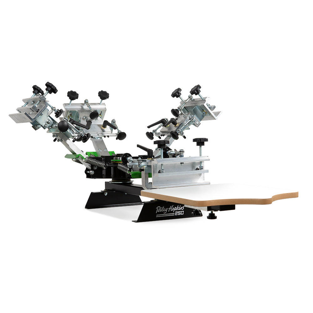 Riley Hopkins 250 4 Color 1 Station Screen Printing Press with XY Micro Registration