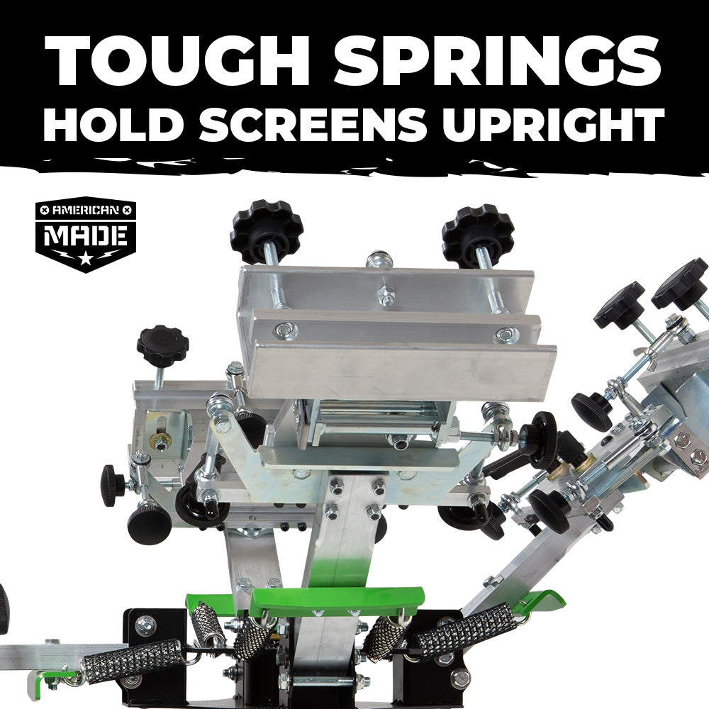 Riley Hopkins 250 4 Color 1 Station Screen Printing Press with XY Micro Registration