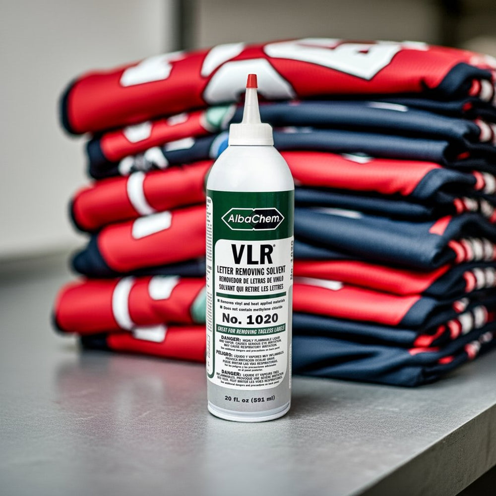 Jing Vlr AlbaChem VLR Vinyl Letter Removing Solvent - 20oz – ScreenPrinting.com