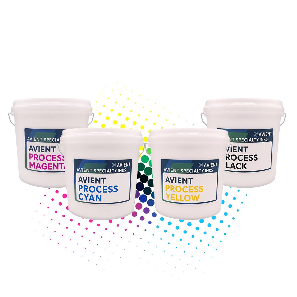 Avient ASI 4 Color Process Ink Set | Screenprinting.com