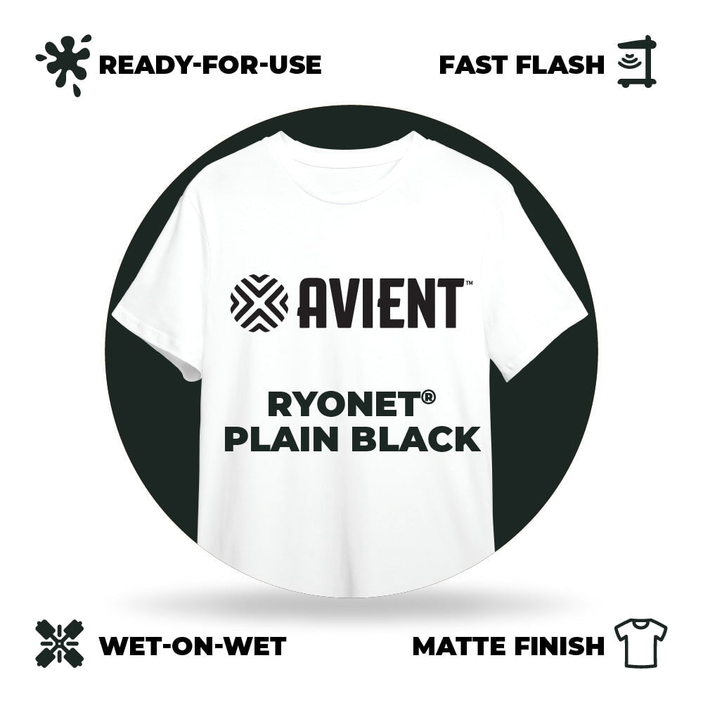 Avient Ryonet Plain Black Plastisol Ink - 3 Gallon | Screenprinting.com