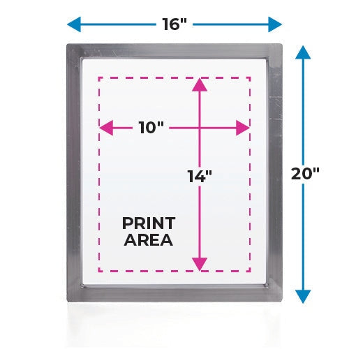 Baselayr 16x20in Aluminum Screen Printing Frame | Screenprinting.com