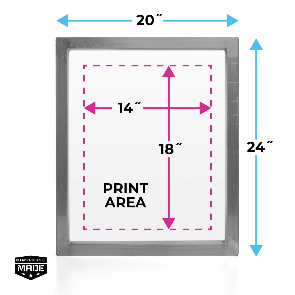 Baselayr 20x24in Aluminum Screen Printing Frame | Screenprinting.com
