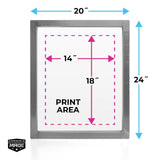 Baselayr 20x24in Aluminum Screen Printing Frame | Screenprinting.com
