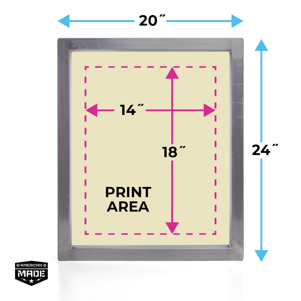 Baselayr 20x24in Aluminum Screen Printing Frame | Screenprinting.com