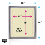 Baselayr 20x24in Aluminum Screen Printing Frame | Screenprinting.com