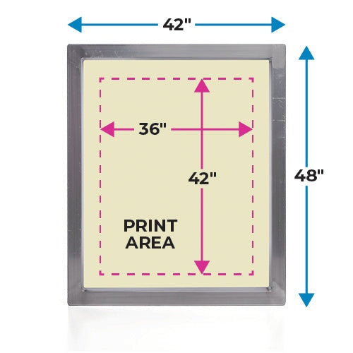 Baselayr 42x48in Aluminum Screen Printing Frame | Screenprinting.com