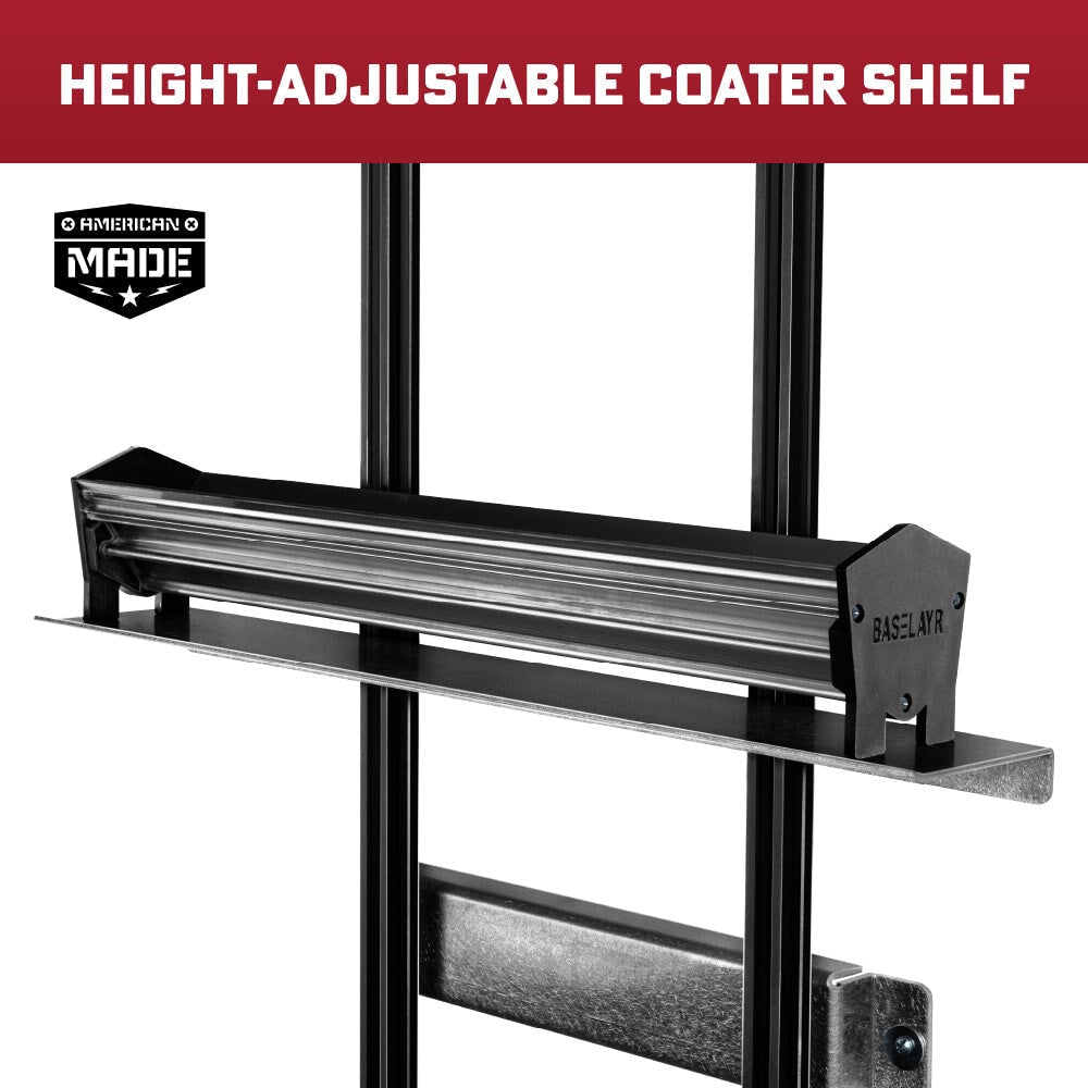 Baselayr Wall Mounted Screen Coating Rack | Screenprinting.com