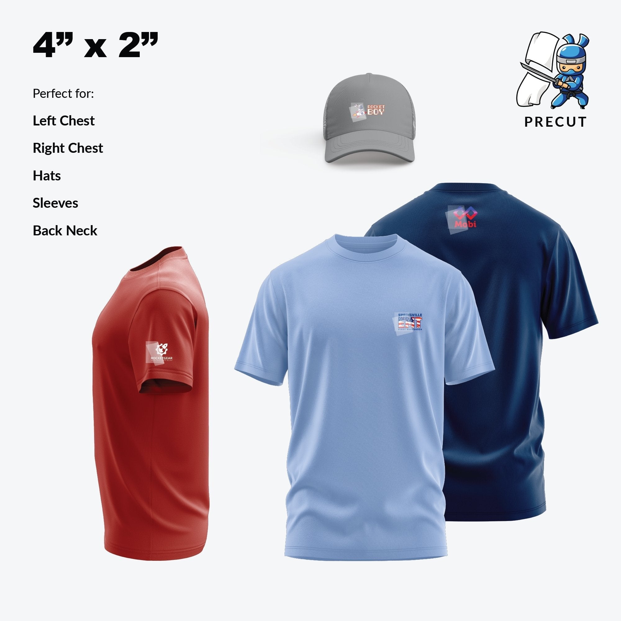 Ninja Transfers DTF Transfers By Size | ScreenPrinting.com