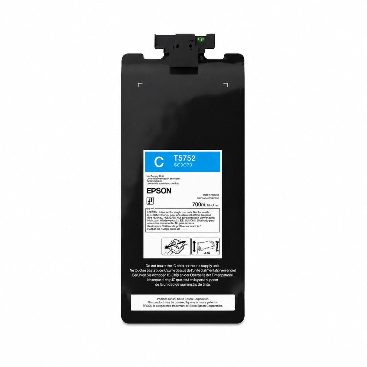 Epson UltraChrome DF Ink for SureColor G6070 & G9070 DTF Printers - 1.6L Cyan | Screenprinting.com
