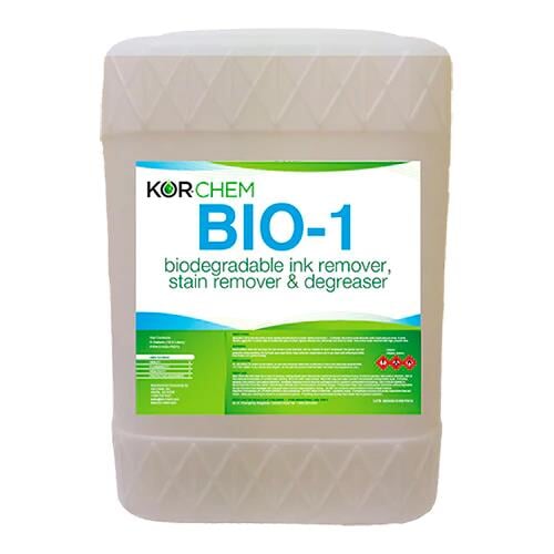 Kor-chem Bio-1 Ink Degradent, Stain Remover, & Degreaser 5 Gallon | Screenprinting.com