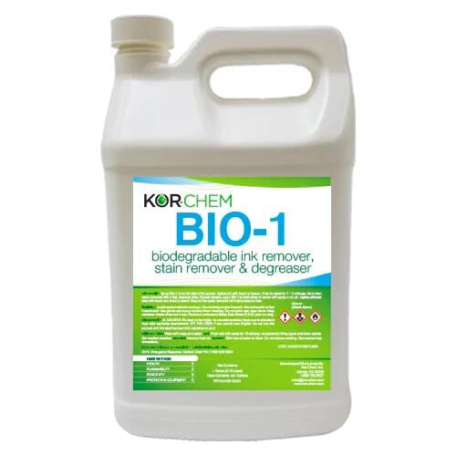 Kor-chem Bio-1 Ink Degradent, Stain Remover, & Degreaser Gallon | Screenprinting.com